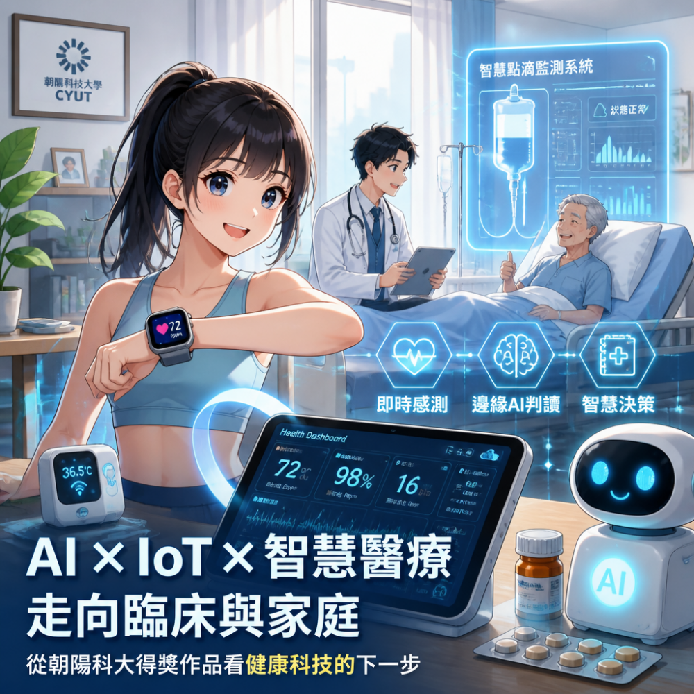 AI×IoT×智慧醫療走向臨床與家庭：從朝陽科大得獎作品看健康科技的下一步