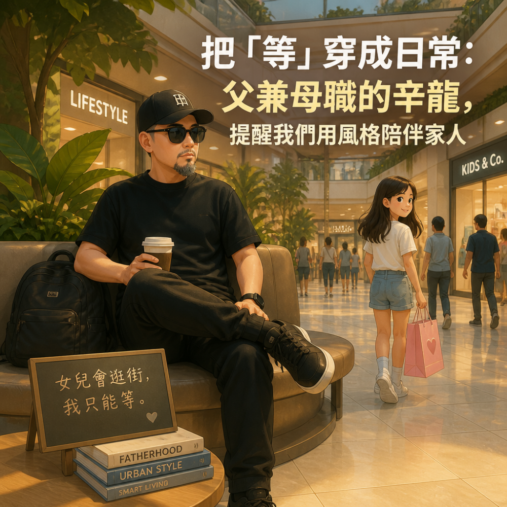 把「等」穿成日常:父兼母職的辛龍,提醒我們用風格陪伴家人