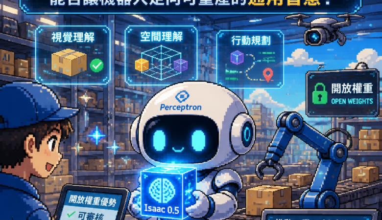 開放權重工廠視覺AI：Perceptron「Isaac 0.5」能否讓機器人走向可量產的通用智慧？