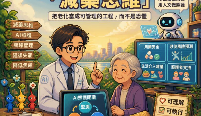 一個白袍的科技投資啟示：從高齡門診到AI照護市場的「減藥思維」