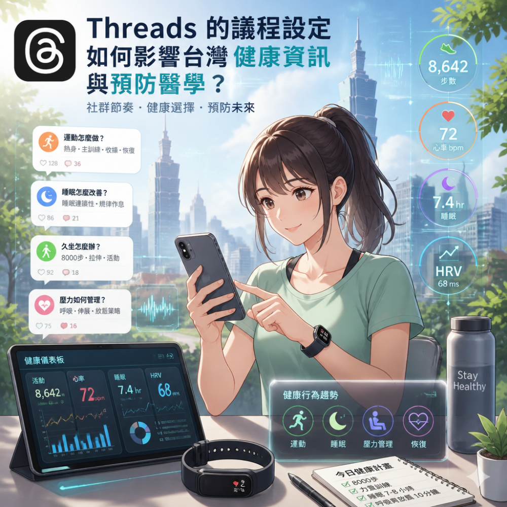Threads 的議程設定,如何影響台灣健康資訊與預防醫學?
