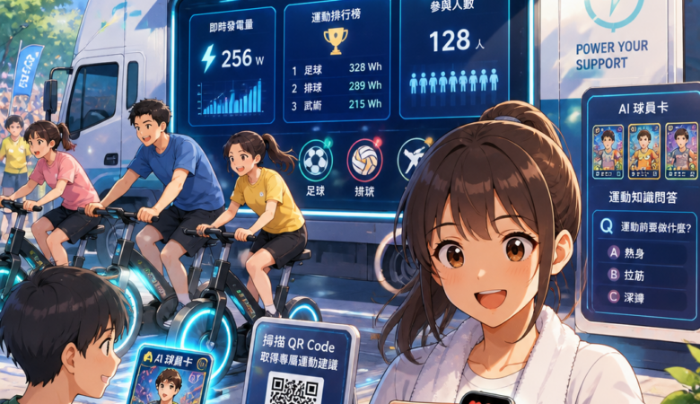 運動發電車：把應援變成動能的數位健康新玩法