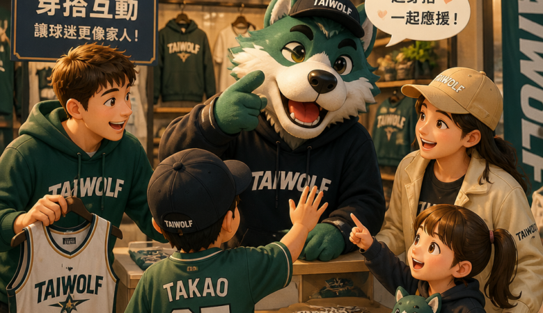 吉祥物也能走入生活圈！TAIWOLF 品牌週的「穿搭互動」讓球迷更像家人