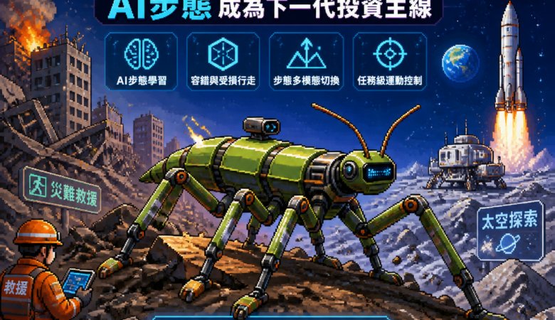 竹節蟲機器人走向災難與太空：AI步態成為下一代投資主線