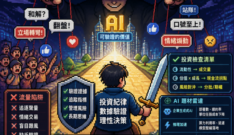 別被「和解敘事」牽著走：從政治流量到AI投資紀律，學會辨識市場操弄