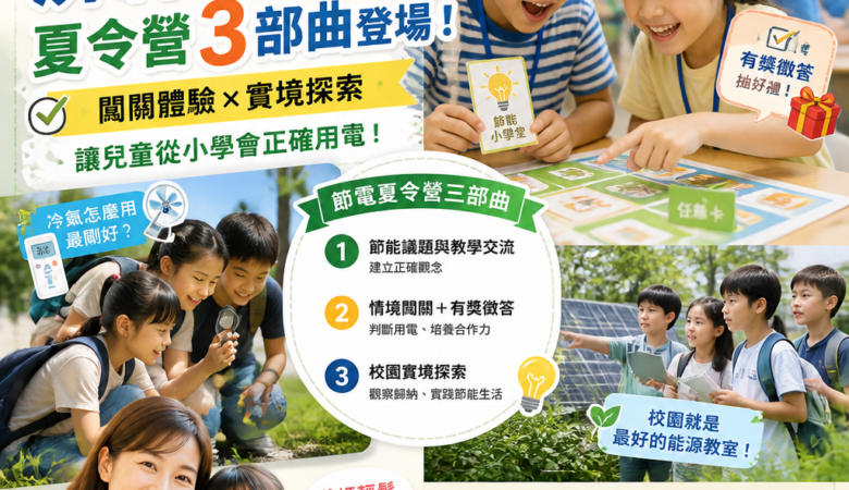 2026暑假爸媽救星！屏縣節電夏令營3部曲登場：闖關體驗實境探索，讓兒童從小學會正確用電
