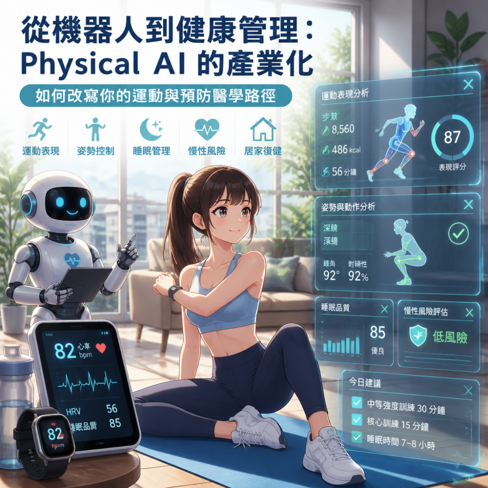 從機器人到健康管理：Physical AI 的產業化，如何改寫你的運動與預防醫學路徑