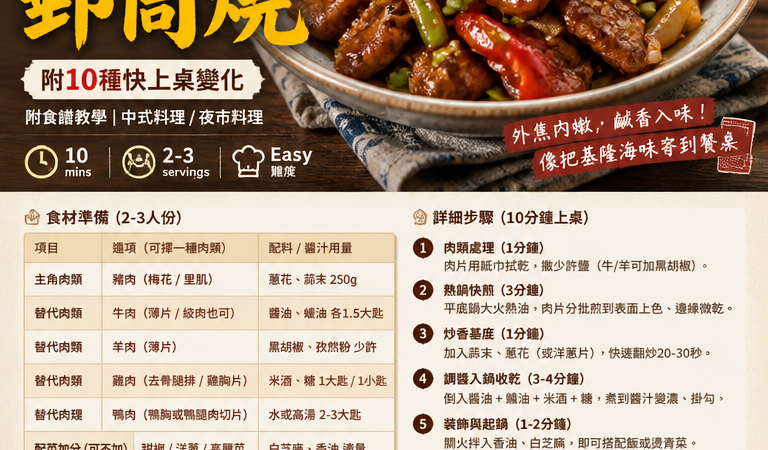 家常料理必學：10分鐘懶人版「基隆海味郵筒燒」附10種快上桌變化（附食譜教學｜中式料理/夜市料理）