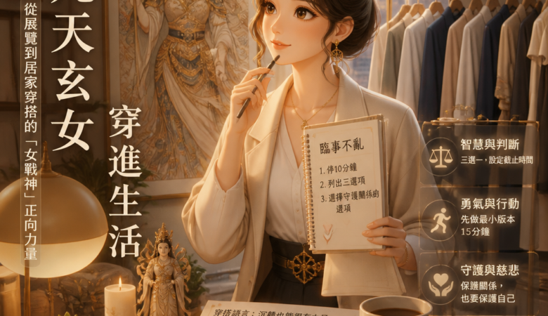 把九天玄女穿進生活：從展覽到居家穿搭的「女戰神」正向力量